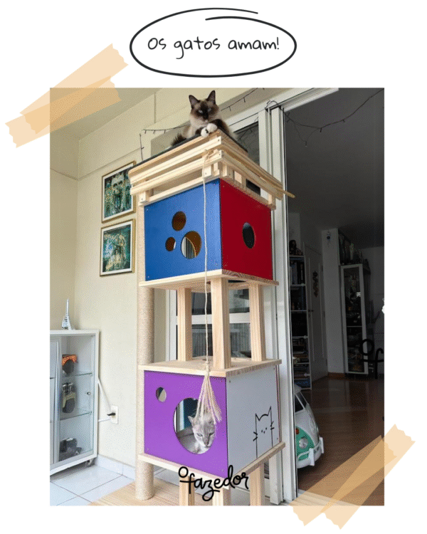 Torre Gato Radical Duplex Natural - Imagem 12